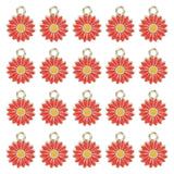 20 Pcs Little Flower Pendant Charm for Necklace Making
