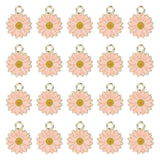 20 Pcs Little Flower Pendant Charm for Necklace Making