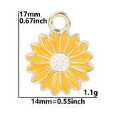 20 Pcs Little Flower Pendant Charm for Necklace Making