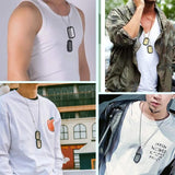 Custom Stainless Steel Dog Tags Necklace Engraving