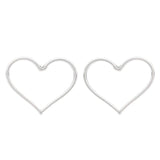 10pcs Tibetan Silver Large Open Heart Charms 44x37mm