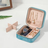 Velvet Portable Jewelry Box and Packaging - High-end Leather Storage Box