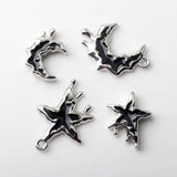 10Pcs Alloy Star Moon Pendant DIY Jewelry Accessories