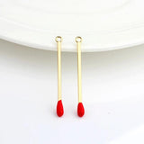 10Pcs Alloy Match Shaped Pendant DIY Jewelry Accessories