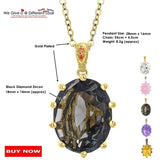 DC1989 Zircon Pendant Necklace Fine Cut Prong Wedding Anniversary