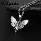 Butterfly Skull Metal Pendant Necklace Harajuku Punk Gothic Choker V020