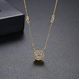 CZ Drop Pendant Necklace Bridal Wedding Jewelry