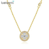 CZ Drop Pendant Necklace Bridal Wedding Jewelry