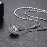 CZ Drop Pendant Necklace Bridal Wedding Jewelry