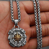 Xinghai Compass Street Hip-hop Pendant Necklace