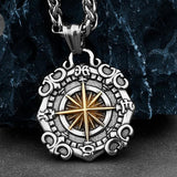 Xinghai Compass Street Hip-hop Pendant Necklace