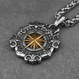 Xinghai Compass Street Hip-hop Pendant Necklace