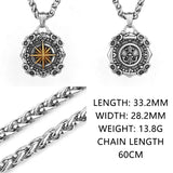 Xinghai Compass Street Hip-hop Pendant Necklace