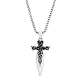 Nordic Spear Necklace Viking Celtic Knot Pendant