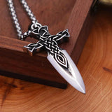 Nordic Spear Necklace Viking Celtic Knot Pendant