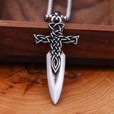 Nordic Spear Necklace Viking Celtic Knot Pendant