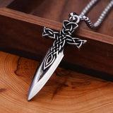 Nordic Spear Necklace Viking Celtic Knot Pendant