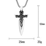 Nordic Spear Necklace Viking Celtic Knot Pendant