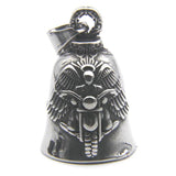Motorcycle Bell Pendant Steel Biker Style Necklace