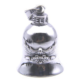 Motorcycle Bell Pendant Steel Biker Style Necklace
