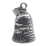 Motorcycle Bell Pendant Steel Biker Style Necklace