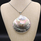 Chic Shell Fan Pendant Necklace, DIY Women's Jewelry