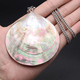Chic Shell Fan Pendant Necklace, DIY Women's Jewelry