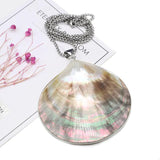 Chic Shell Fan Pendant Necklace, DIY Women's Jewelry
