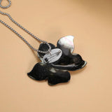Mother of Pearl Shell Flower Shape Pendant Necklace Charm Jewelry Gift