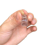 10pcs Mini Glass Bottles Pendants Necklace Wedding Jewelry Vials