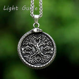 Men's Stainless-Steel Tree of Life VIKING Pendant Necklace