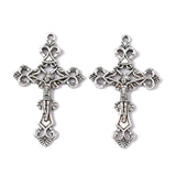 Alloy Rhinestone Big Cross Pendants for Jewelry Making