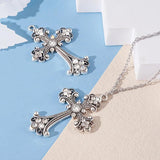 Alloy Rhinestone Big Cross Pendants for Jewelry Making