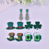 10pcs/pack Irish St. Parker's Acrylic Charms for Jewelry Making