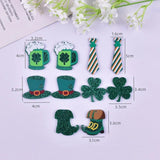 10pcs/pack Irish St. Parker's Acrylic Charms for Jewelry Making