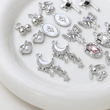 6pcs Sweet Wind Love Bow Pendant DIY Jewelry Charms