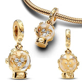 925 Silver Robot Cat Charm for Bracelet Bangle