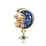 925 Silver Robot Cat Charm for Bracelet Bangle