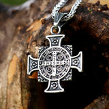 Christ Jesus Pendant Necklace Stainless Steel Cross Chain Men Jewelry