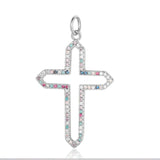3pcs Copper CZ Cross Life Tree DIY Pendant Charms