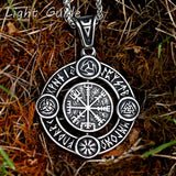 Men's Stainless-Steel Viking Celtic Knot Cross Necklace