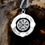 Men's Stainless-Steel Viking Celtic Knot Cross Necklace
