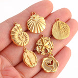 Sea Animal Pendants Stainless Steel Ocean Charm