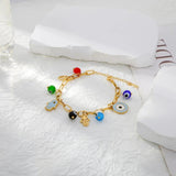 Butterfly Love Pendant Steel Bracelet Women Charm Jewelry Green Agate Zircon