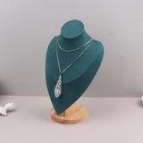 Velvet Portrait Necklace Display Pendant Organizer Jewelry Stand