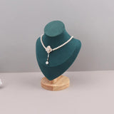 Velvet Portrait Necklace Display Pendant Organizer Jewelry Stand