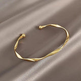 Minimalist Twisted Rope Chain Bracelet Charm
