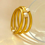 Silicone Pearl Charm Bracelet for Women Bangle Party Gift