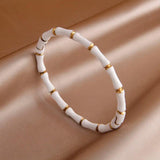 Stainless Steel Bamboo Charm Bracelet for Women