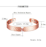 Pure Copper Bracelets for Women Men Energy Bracelet with Magnets